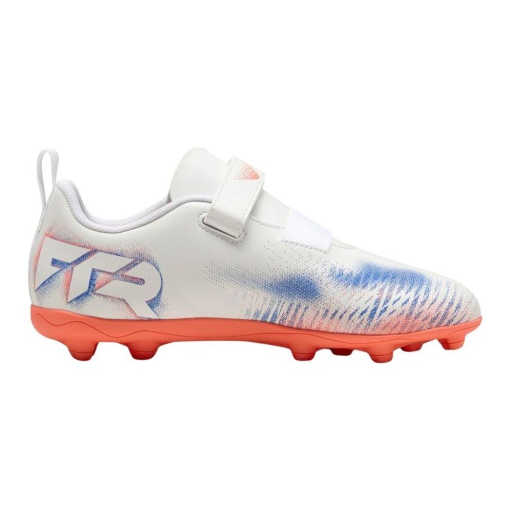 Puma Childrens/Kids Future 8 Club Synthetic Firm Ground Football Boots / White/B